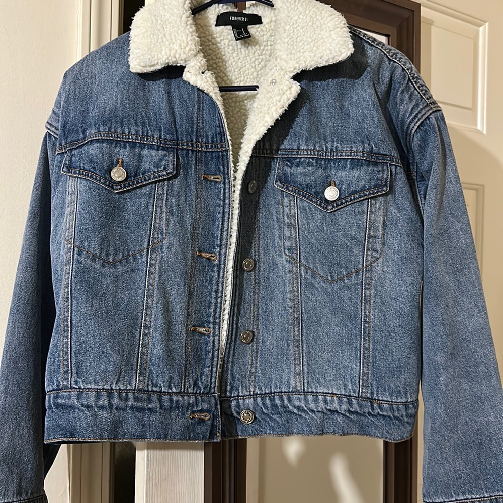 Sherpa lined jean jacket